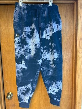 Under Armour Men’s ' Navy and White Tie-Dye Jogger Sweatpants